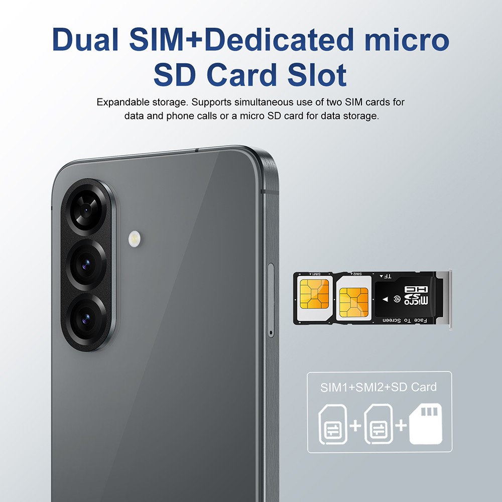 2025 A56 5G Unlocked Cell Phone 6GB+128GB Android 15 Smartphone Dual SIM Mobile