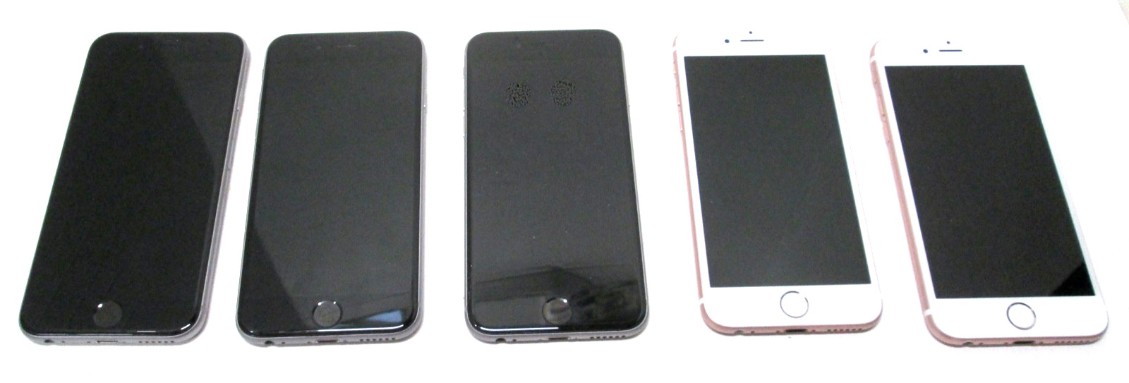 Lot of 5 Apple iPhone 6s – 2-A1633 & 3-A1688 – Parts Only