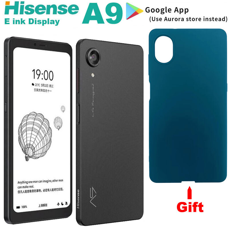 4G Hisense A9 E Ink Phone Android Mobile ebook Reader Smartphone Really Google
