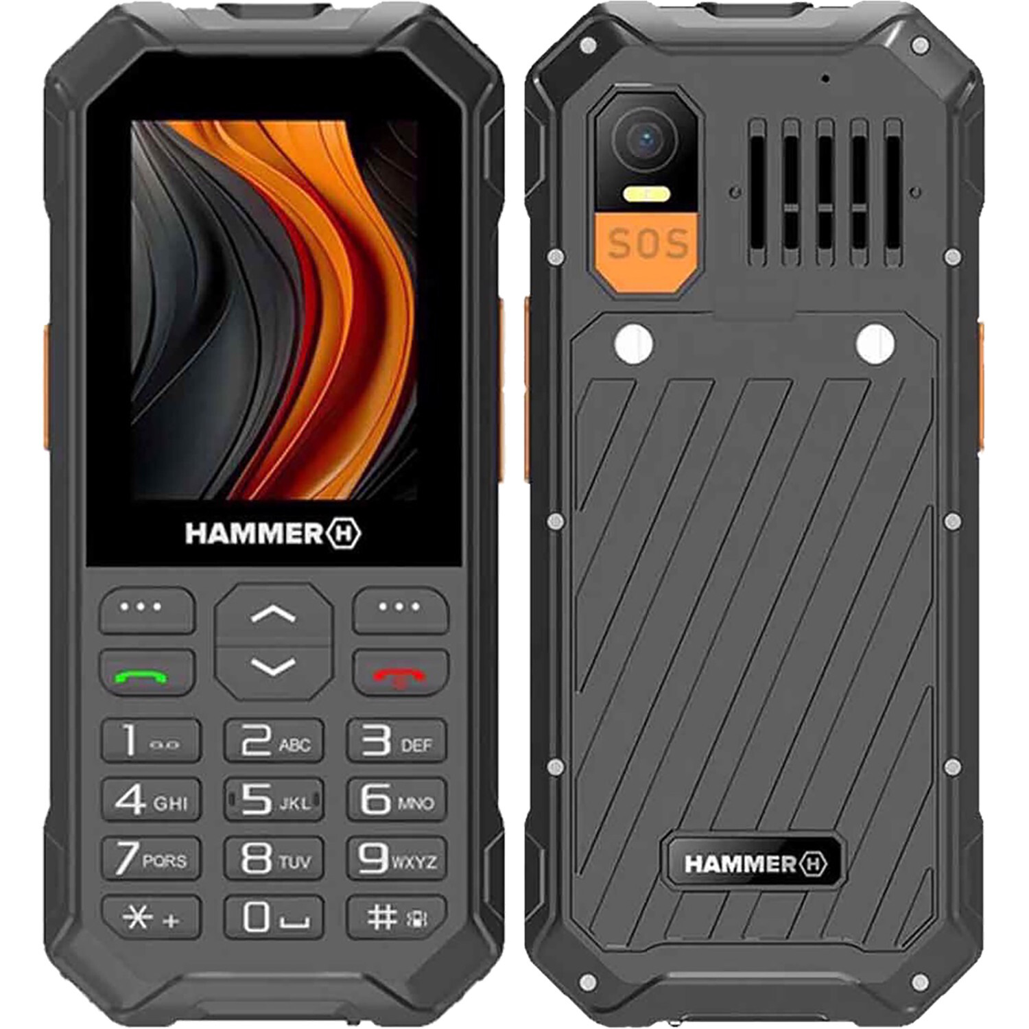 Hammer 6 LTE 4G Black/Orange 128MB + 48MB Dual-SIM Unlocked GSM NEW