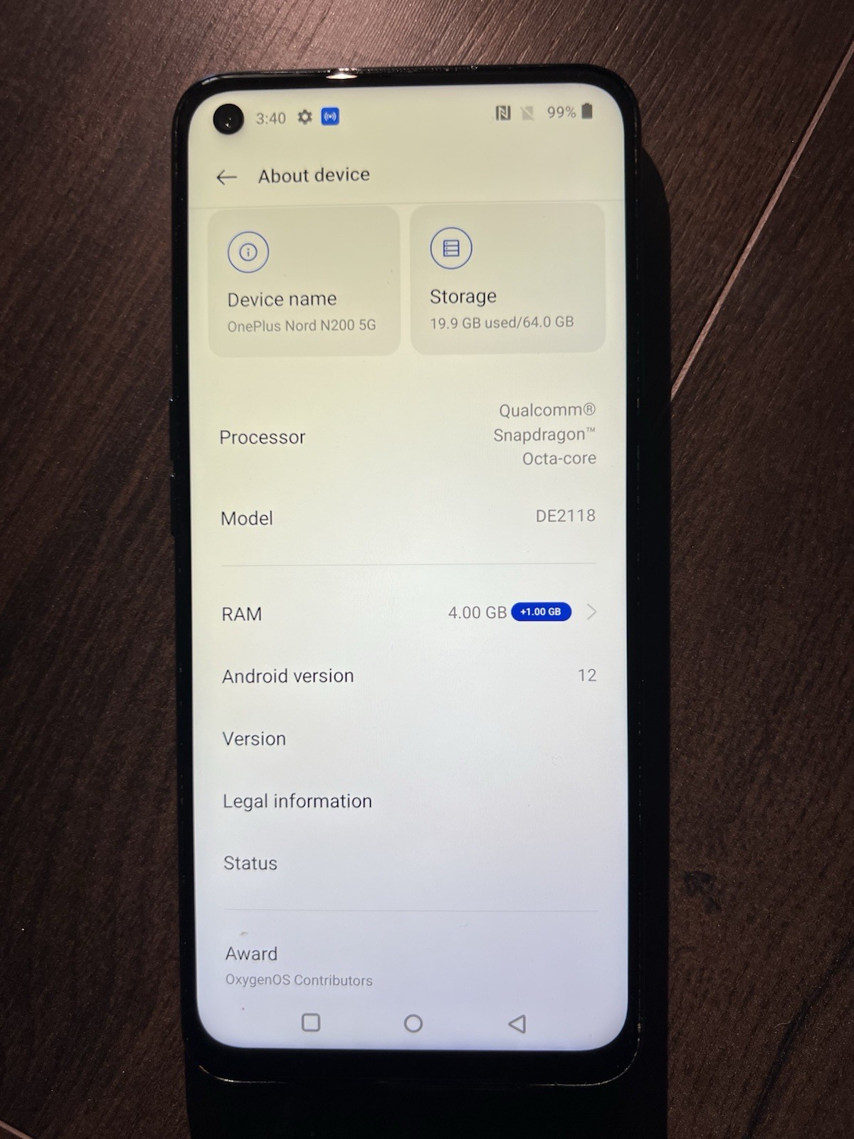 OnePlus Nord N200 5G DE2118 64GB 4GB RAM Black AI Triple Camera Unlocked