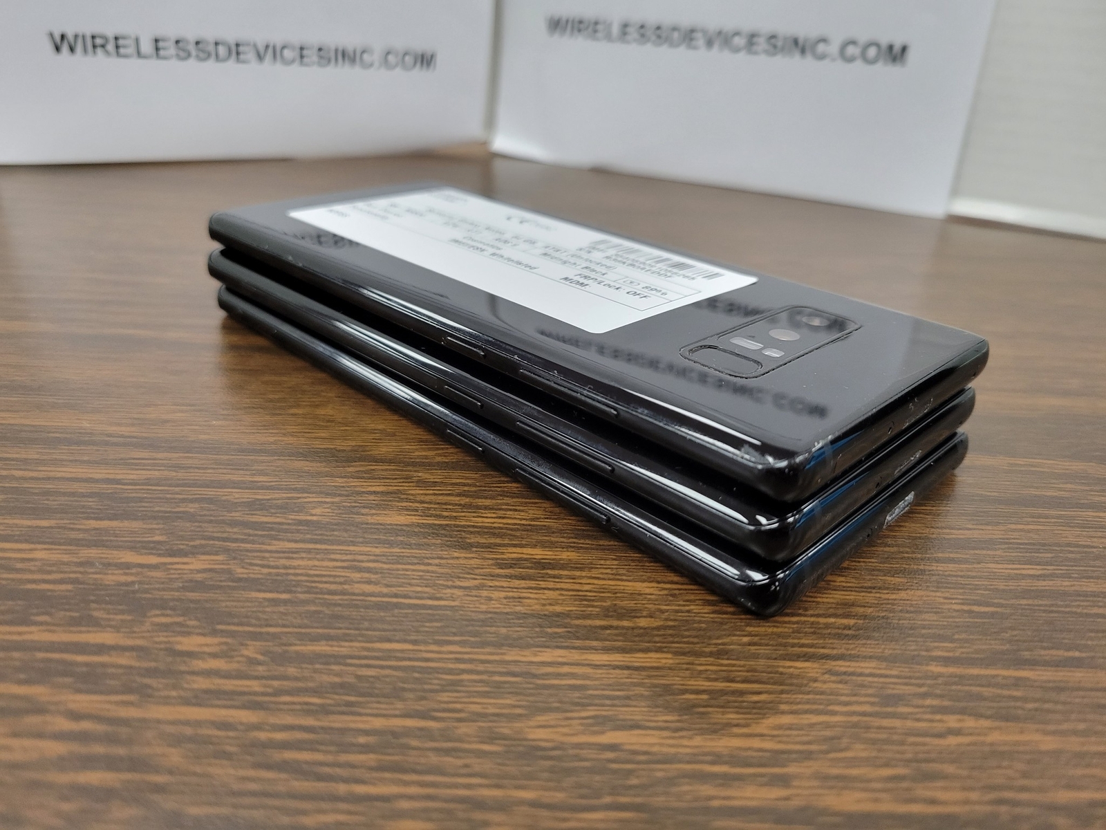 Lot of 3 Samsung Galaxy Note8 SM-N950U 64GB Black Unlocked **Read**