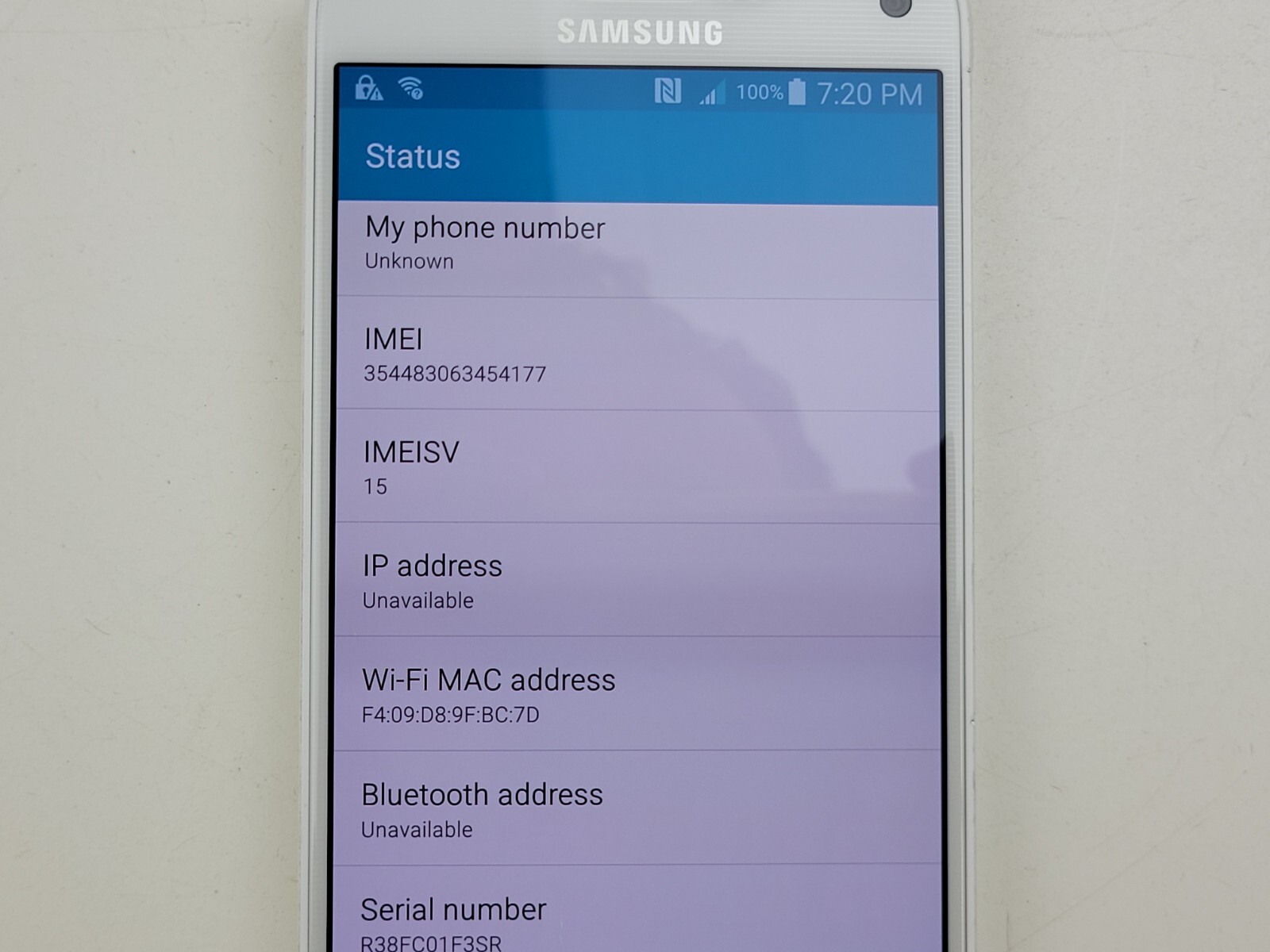 Samsung Galaxy Note 4 (SM-N910A) 32GB (AT&T) Smartphone – Clean IMEI – T9372