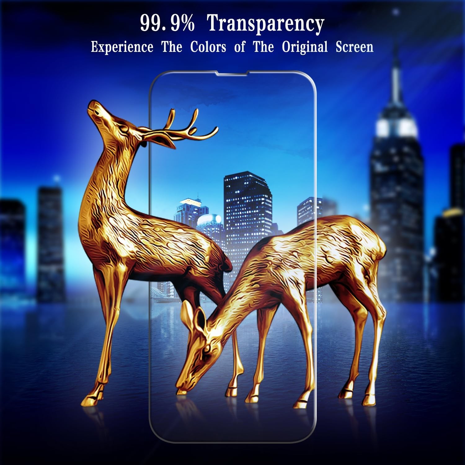 2 Pack Tempered Glass Screen Protectors for iPhone 14 Pro Max, Easy Install, No