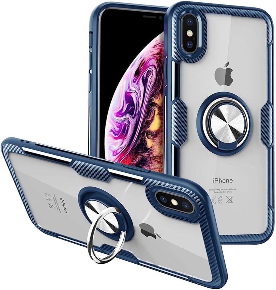 For IPhone Xs Max Case High Protection Premium Quality Cover Anti Drop Thin Blue