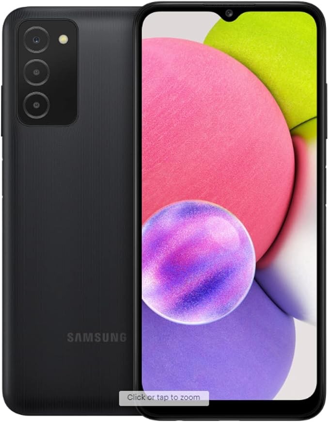 Samsung Galaxy A03S SM A035U 32GB Black US Cellular Unlocked -VERY GOOD