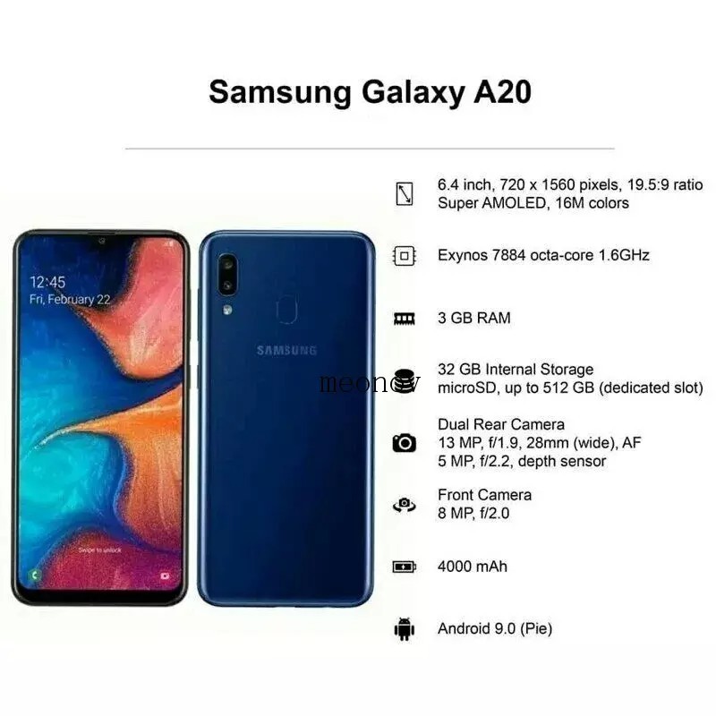 📱Brand New Sealed Samsung Galaxy A20 SM-A205U 32GB Factory Unlocked ※Black※US