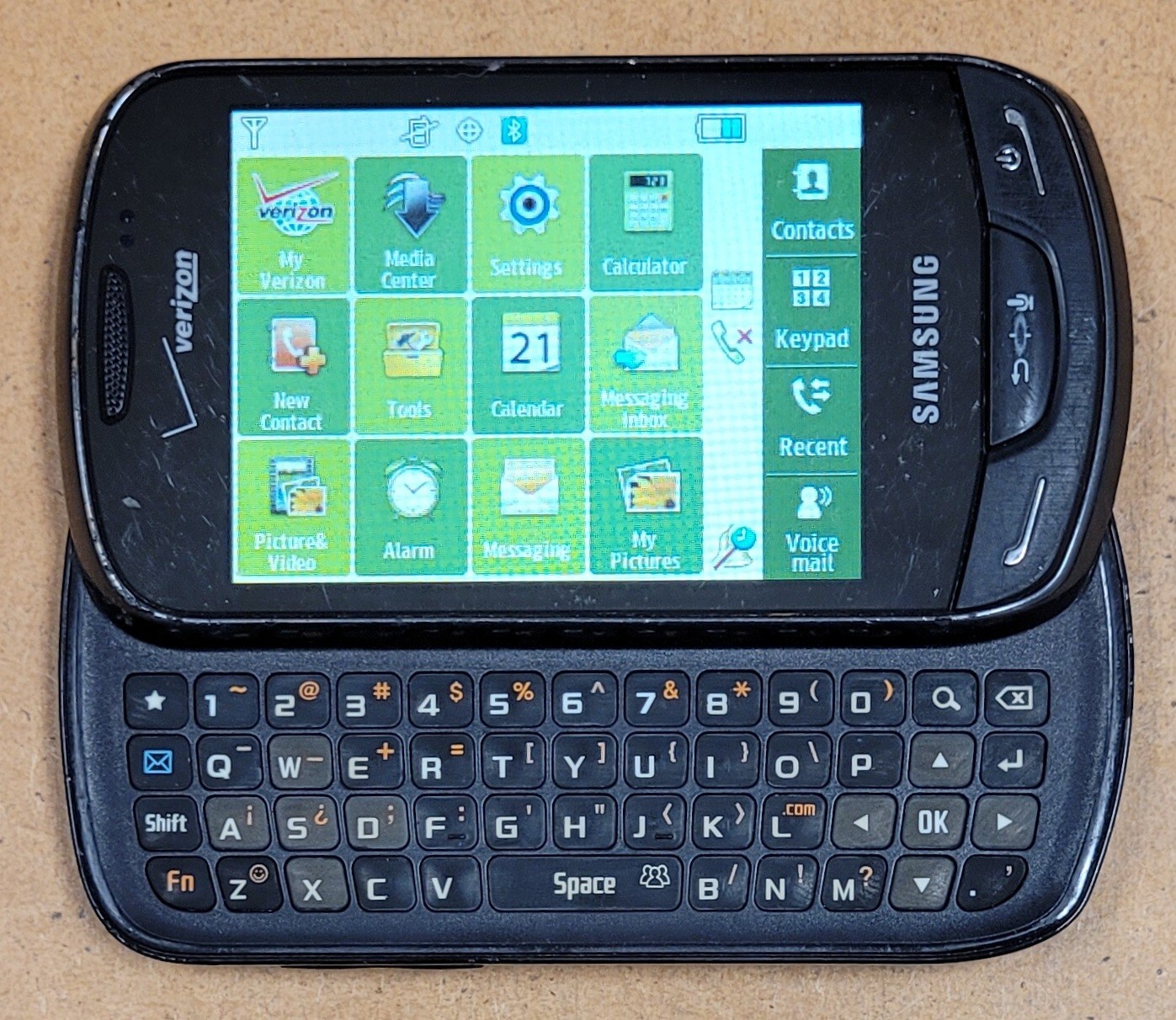Samsung Brightside SCH-U380 – Black and Gray ( Verizon ) Rare Slider Phone