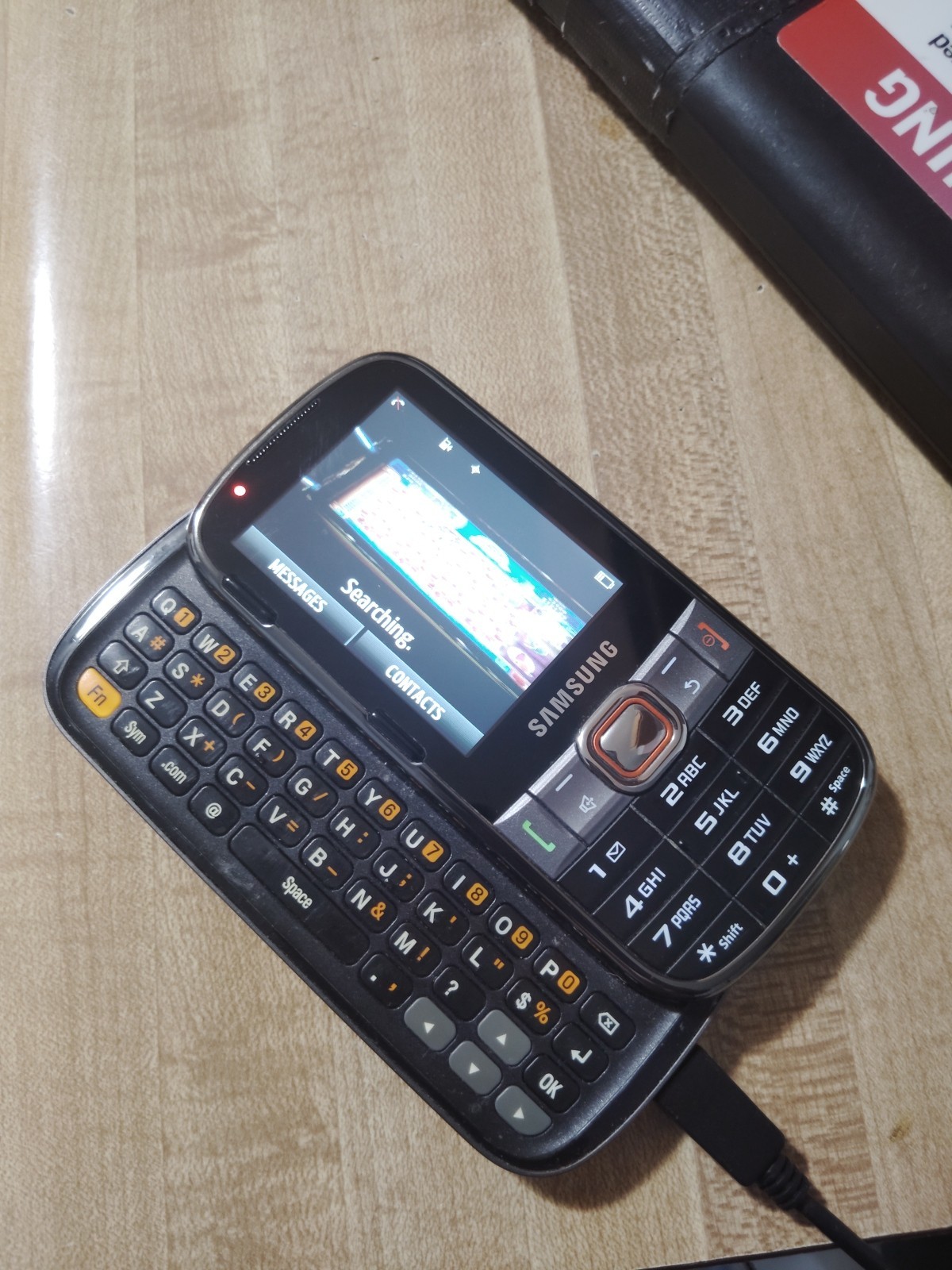 Samsung Array SPH-M390 – Gray and Black ( Sprint ) Rare Cellular Slider Phone