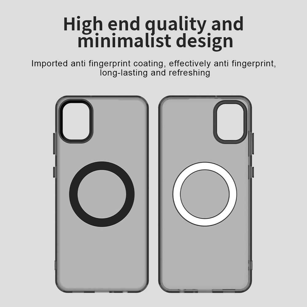 Samsung Galaxy A05 Case Cover, Shockproof Magnetic Phone Case, Black Color