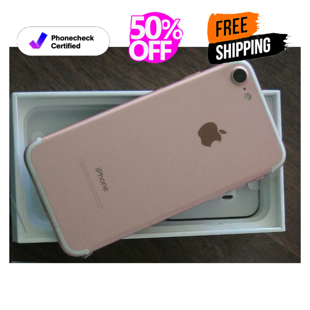 Apple iPhone 7 Unlocked Verizon -32GB 128GB- Rose Gold/Black iOS T-Mobile 4G