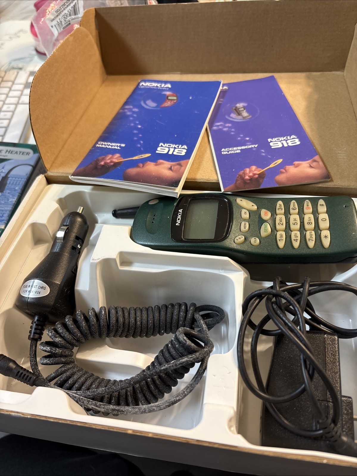 Vintage Nokia 918 Cell Phone Bell Atlantic Mint In Original Box Complete