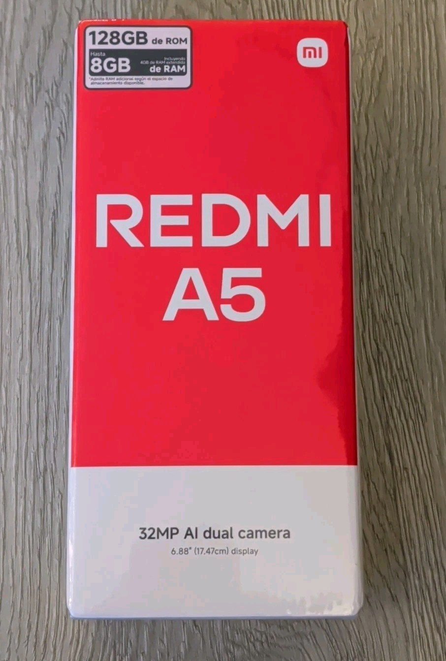 Redmi A5 32MP AI Dual Rear Camera 128GB Unlocked, Gold 4gb + 4gb