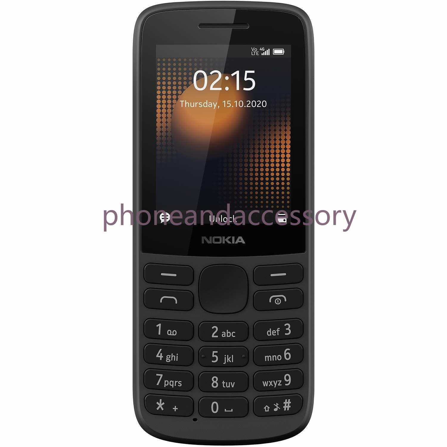 Unlocked Nokia 215 4G Dual SIM 2.4 Inch Bluetooth FM Radio 1150mAh Global phone