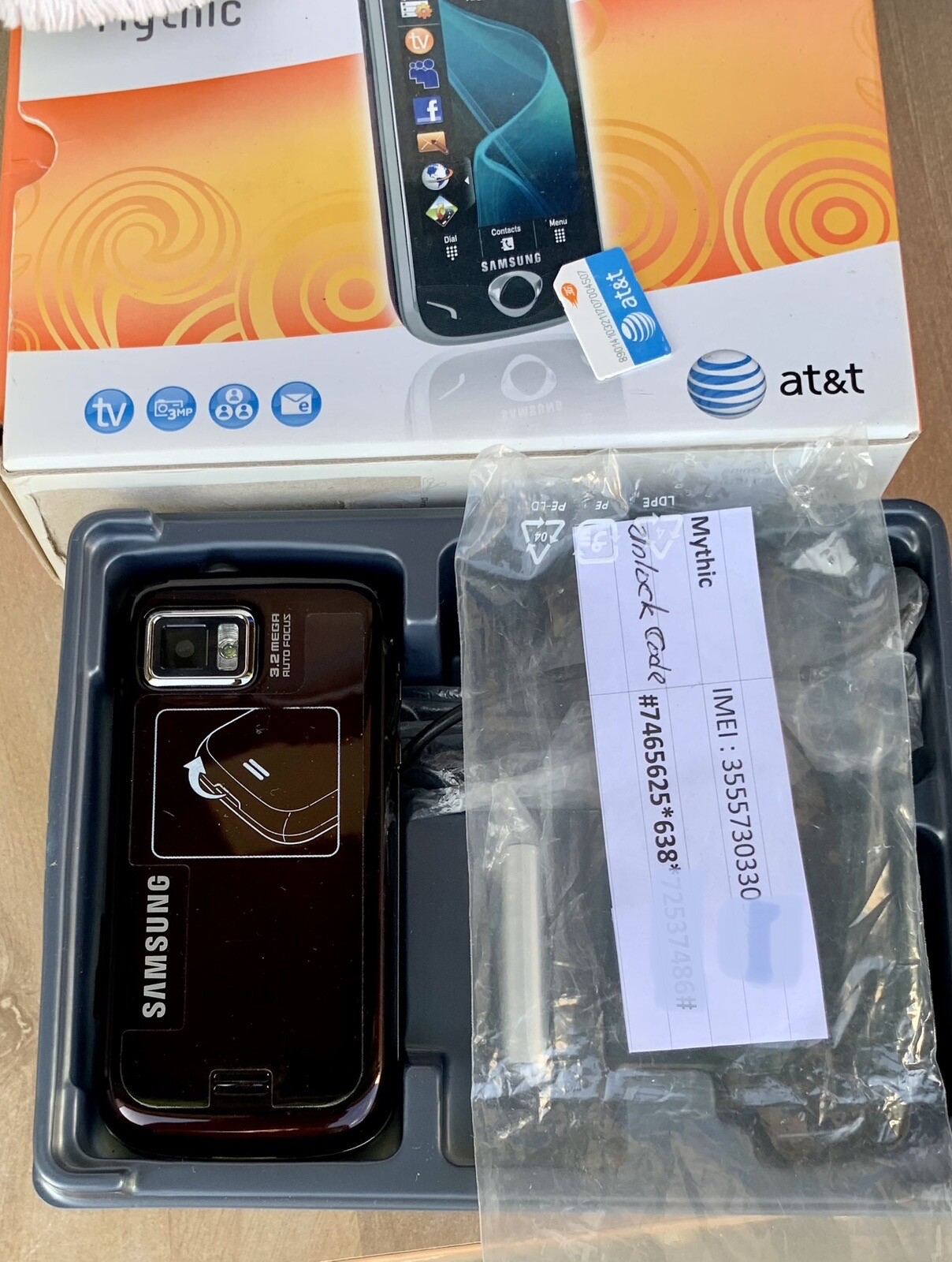 Collectible: Samsung Mythic SGH-A897 – Black Cellular Phone – UNLOCKED