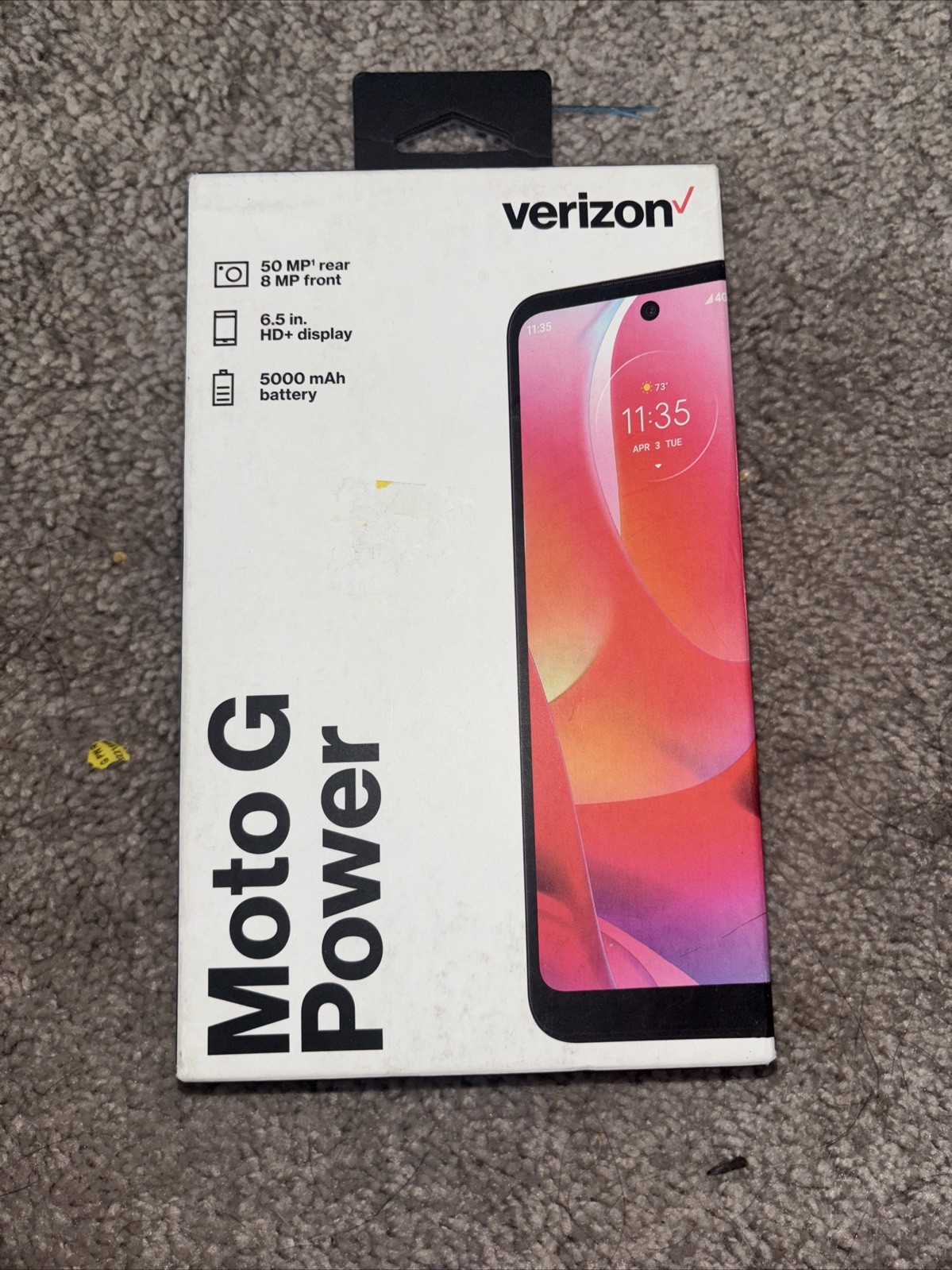 Verizon Motorola Moto G Power 64GB MOTXT21653PP 6.5″ 4GB RAM Prepaid Smartphone