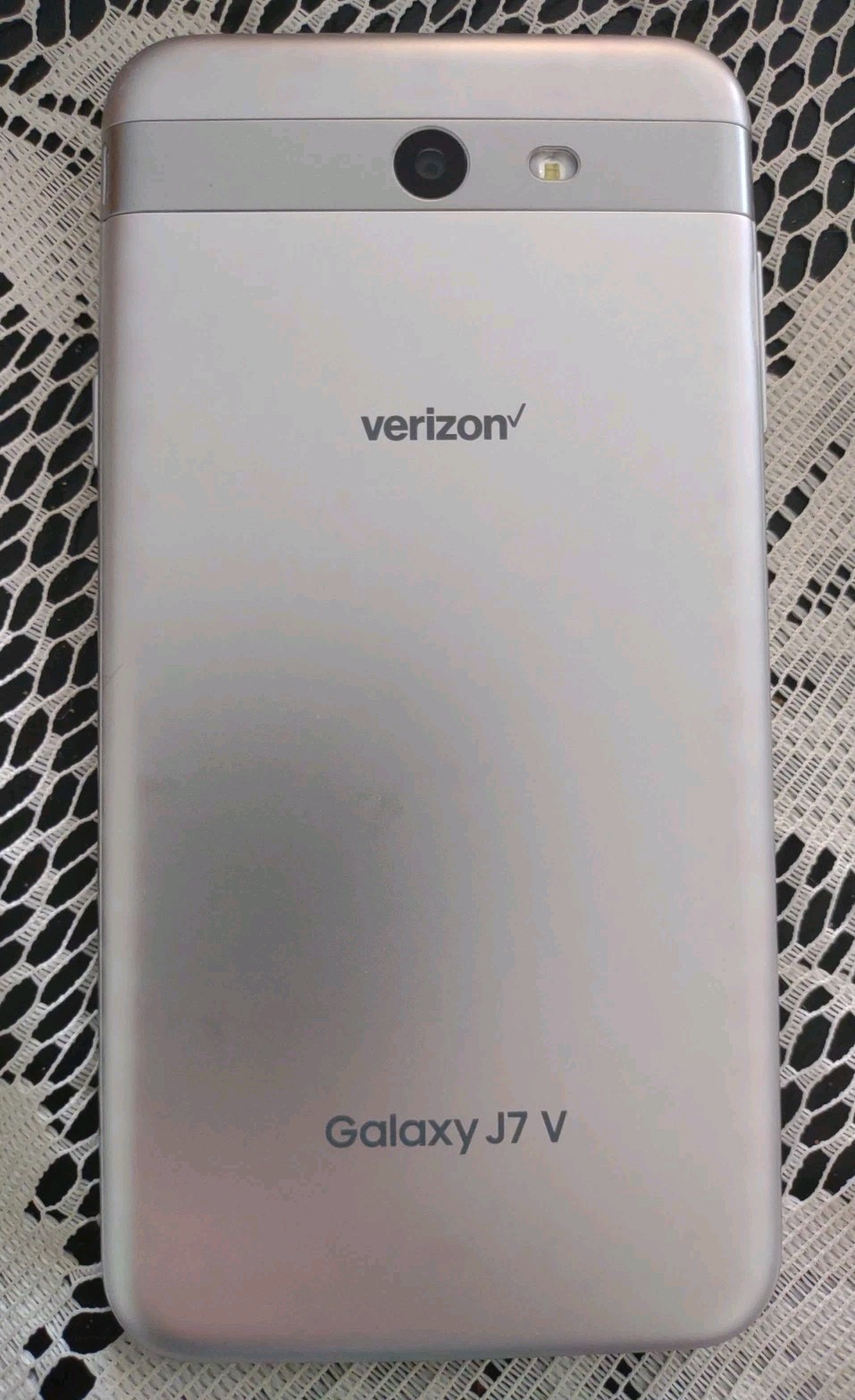 Samsung SM-J727V Galaxy J7 V Verizon Tested Silver Replaceable Battery Nice!