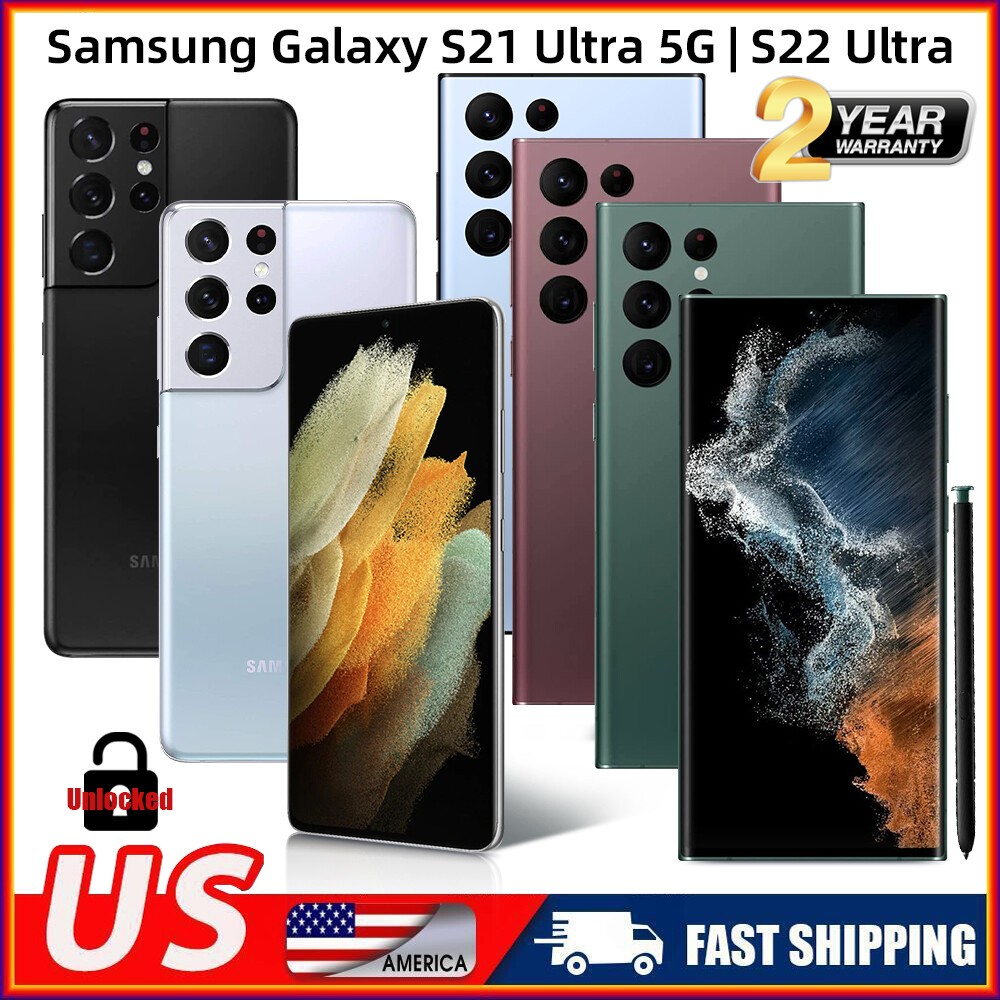 NEW SAMSUNG GALAXY S23 ULTRA 5G S22 ULTRA S21 ULTRA 5G UNLOCKED ALL MEMORY