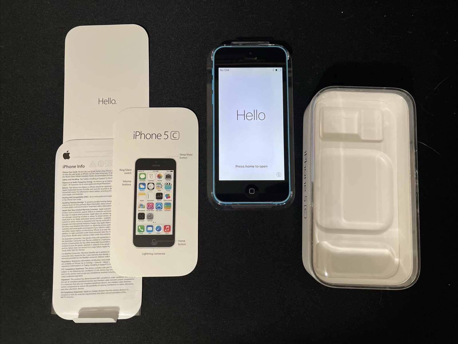 Apple iPhone 5c (GSM/North America/A1532) 32GB Blue – Incld Original Packaging