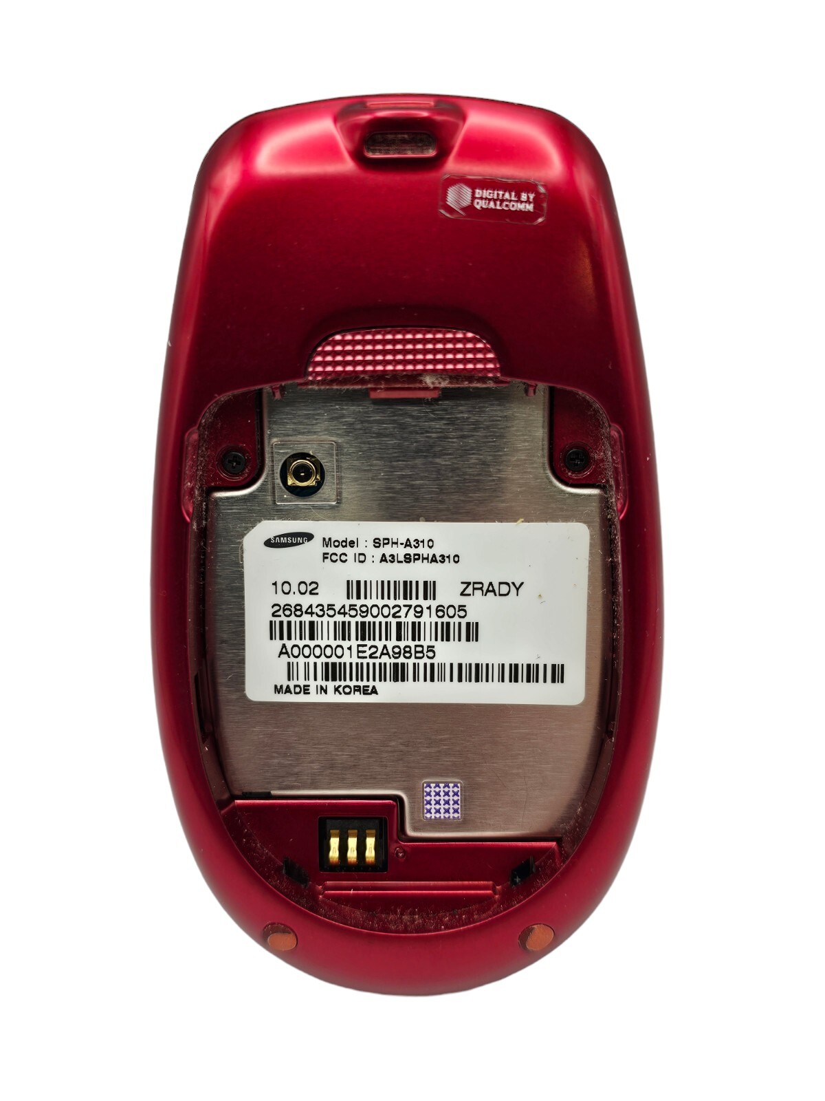 Samsung Jitterbug J SPH-A310 – Red ( GreatCall ) CDMA Flip Phone w/ Car Chager