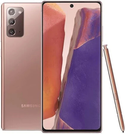 Samsung Galaxy Note20 5G SM-N981U Unlocked 128GB Mystic Bronze C Light Burn