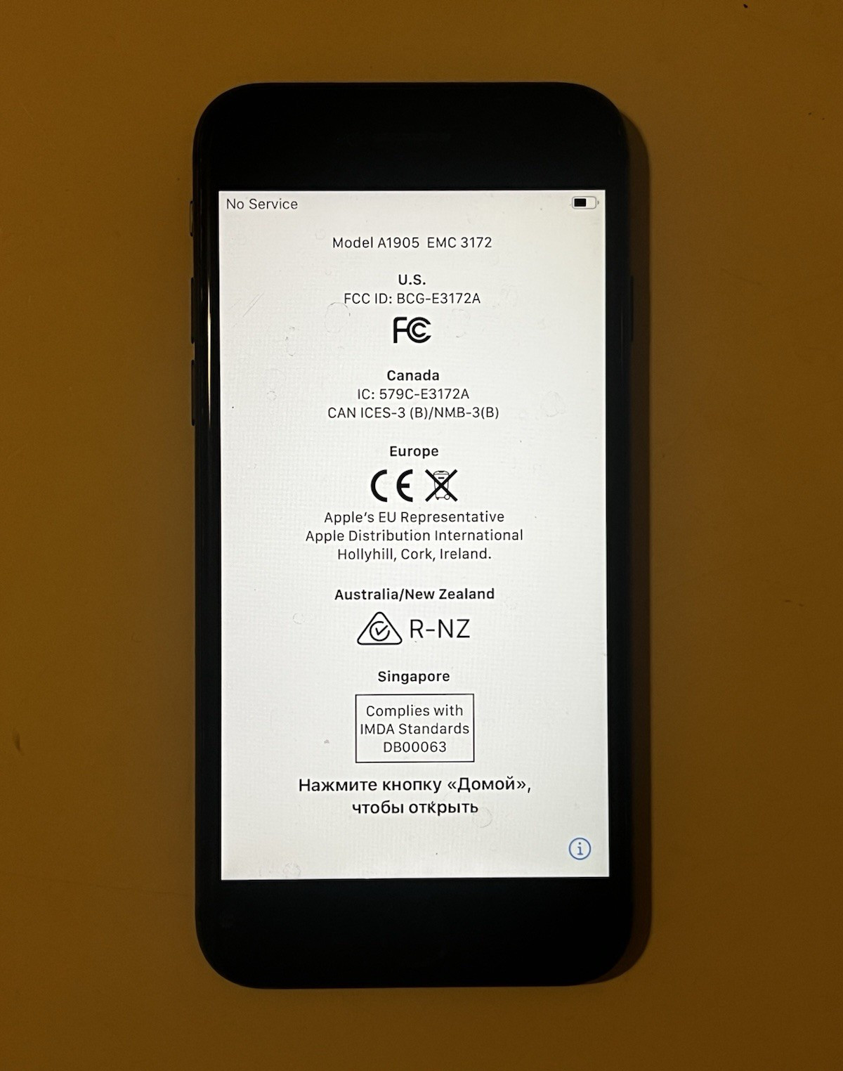 Apple iPhone 8 128GB Black 4.7in A1905 iOS GSM Single SIM Wi-Fi NFC