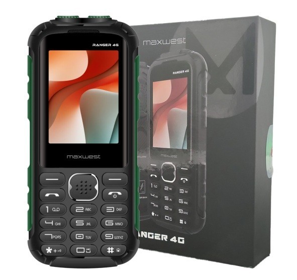 Rugged Maxwest Ranger 4G LTE Unlocked Phone – Power Bank 2.4″ Display New in Box
