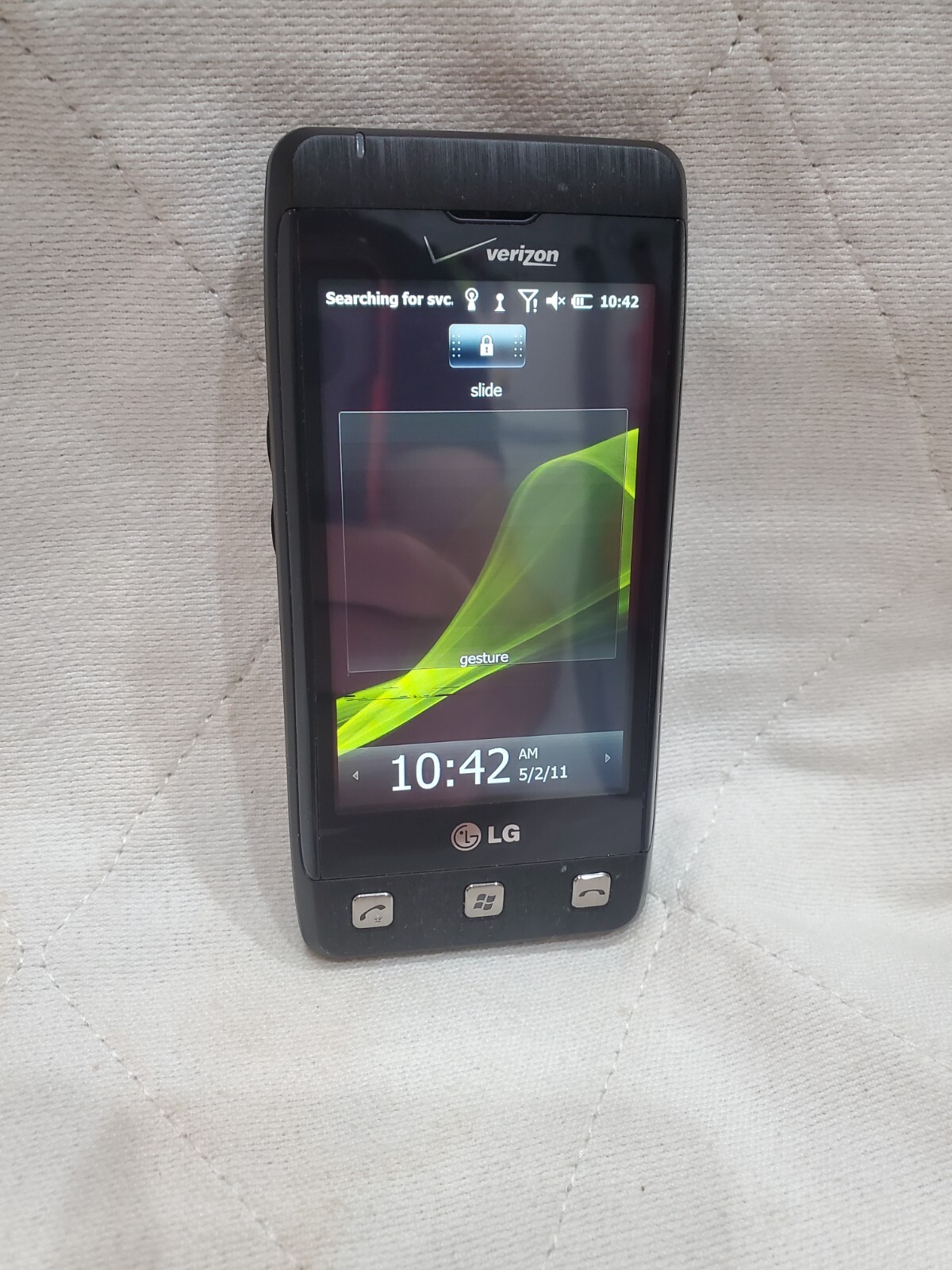 LG VS750 Fathom VERIZON Windows Mobile Smart Phone BLACK Full Qwerty 3G