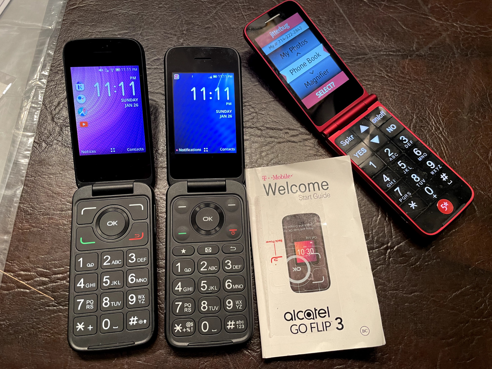 Alcatel Go Flip 3, Go Flip 4 & Jitterbug (all phones , AS-IS {Read Instructions}