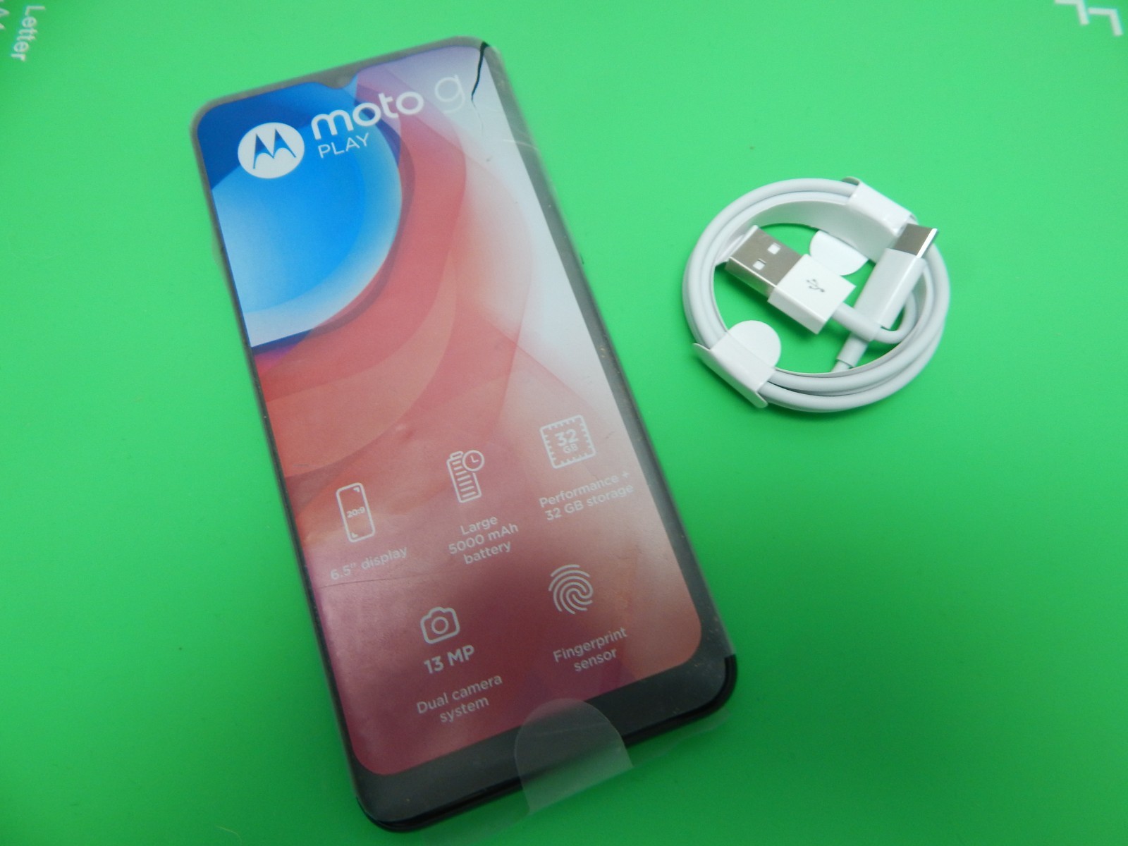 MOTO G Play 2021 XT2093-7 32GB 3GB RAM GRAY (ATT) FREE BUNDLE/SHIP NEW OPEN BOX