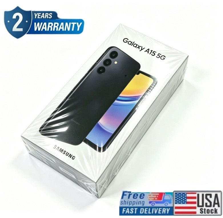 Brand New Sealed Samsung Galaxy A15 5G 128GB Factory Unlocked 6.5” – Blue Black