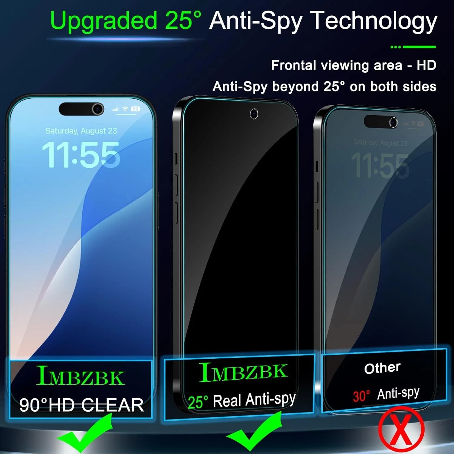 3 Pack Privacy Screen Protector for iPhone 17 Pro Max 6.9 INCH Anti Spy Accessor