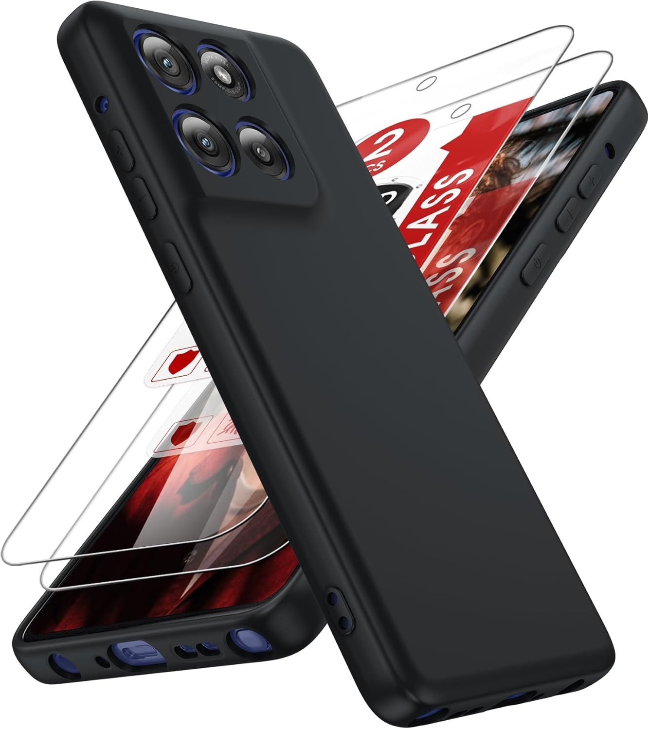 For Motorola Moto G Stylus 5G 2025/2026 Case with 2x Tempered Glass, Shockproof