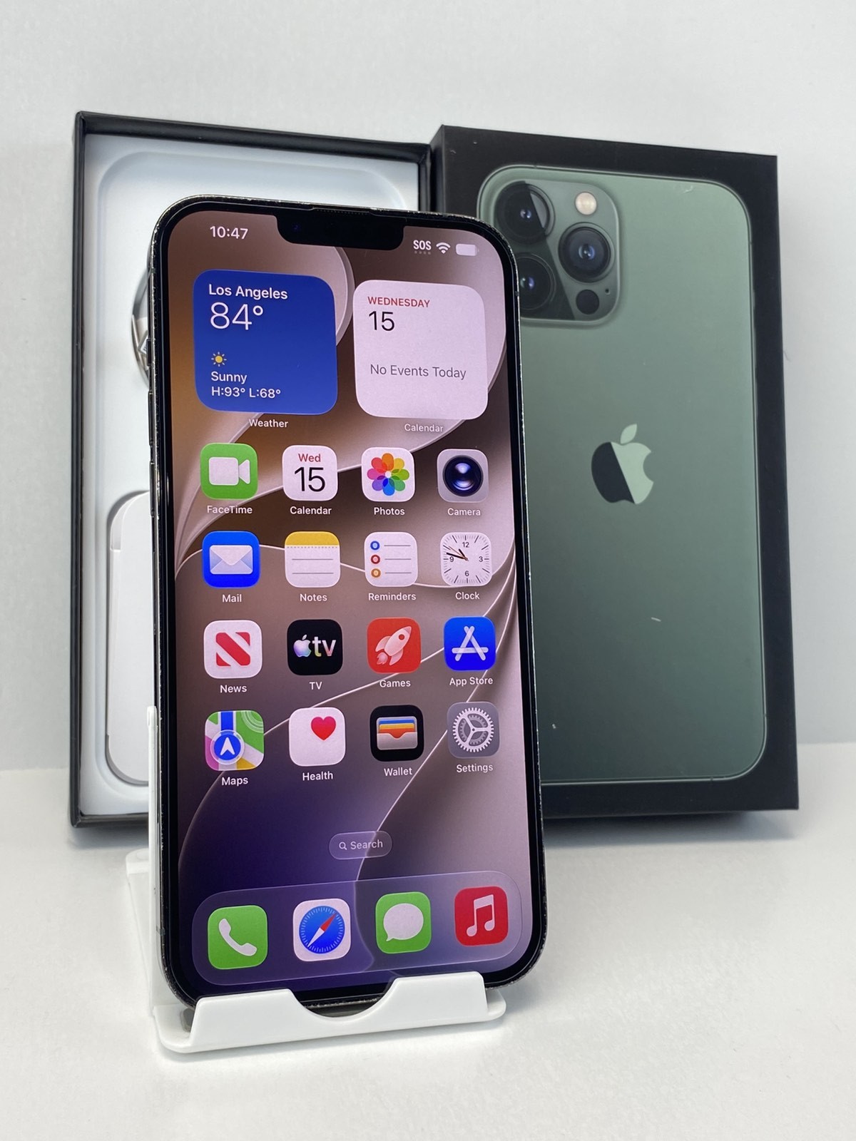 Apple iPhone 13 Pro Max A2484 128GB Alpine Green 96% battery health Unlocked