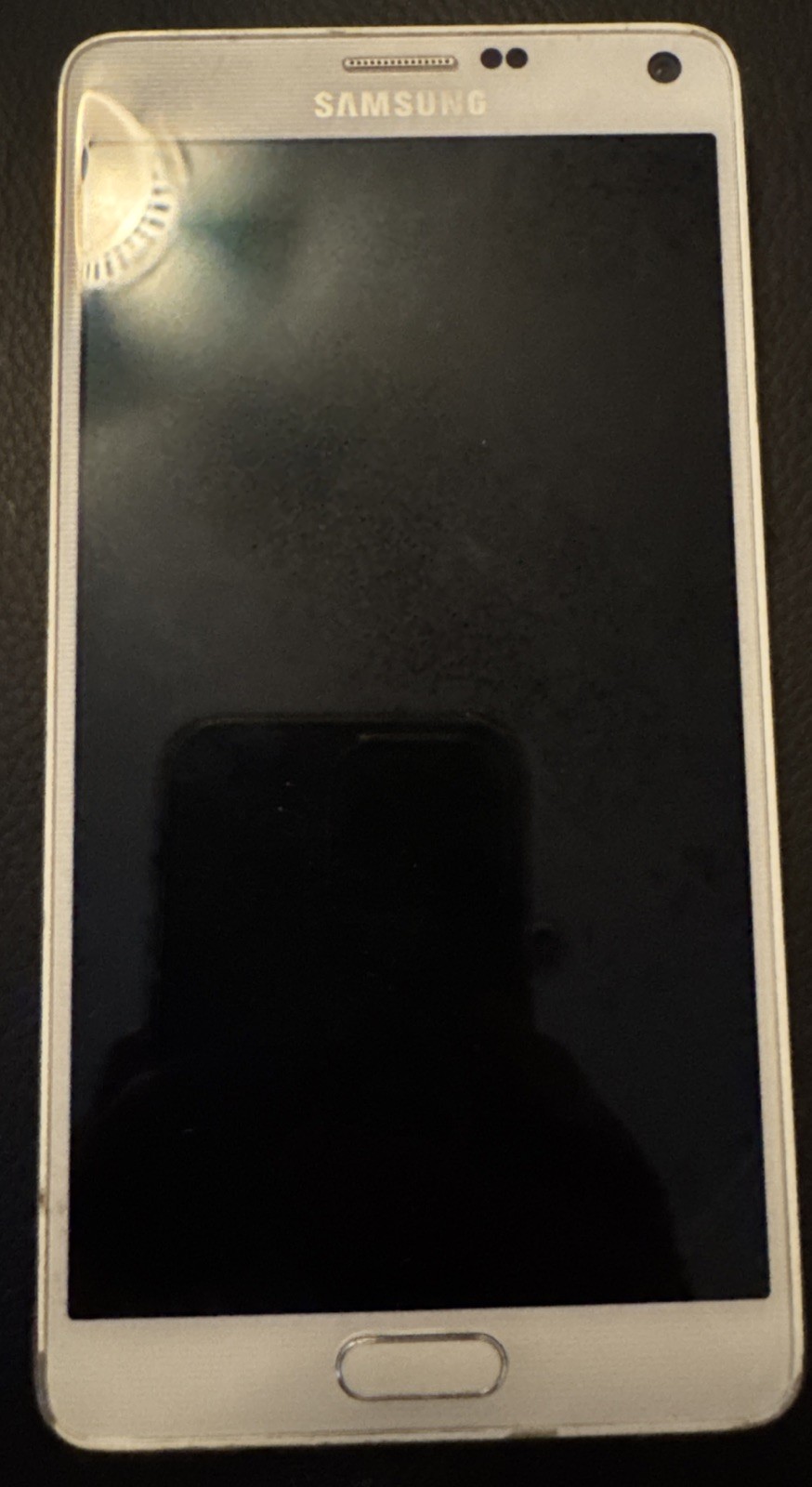 Samsung Galaxy Note 4 SN-N910 White (ATT) Smartphone Good Used BROKEN!!