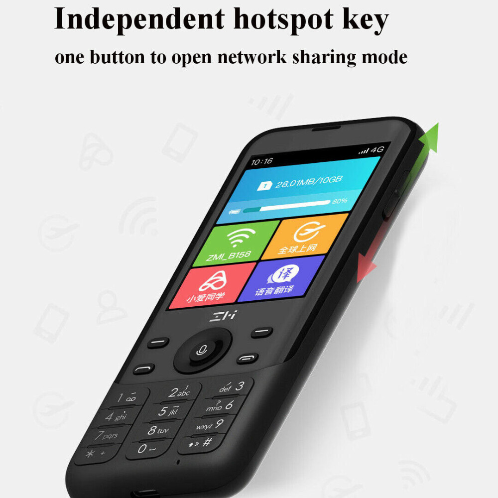 Xiaomi Mobile Phone for Handheld Translator Wifi Hotspot Router 5000MHA Battery