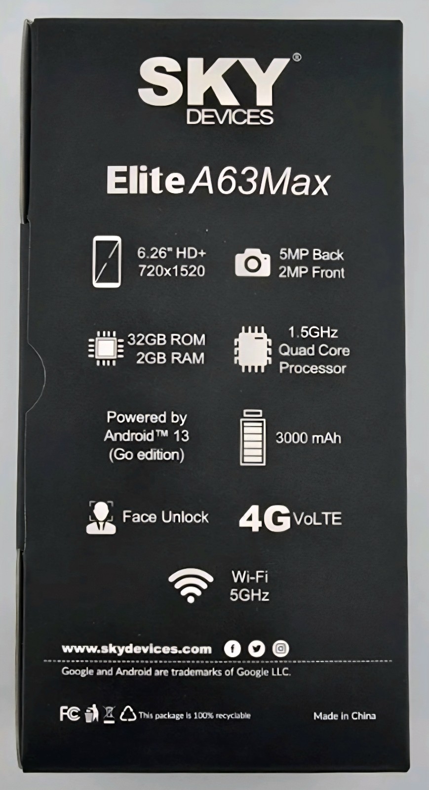 Sky Devices ELITE A63 MAX Unlocked – NIB