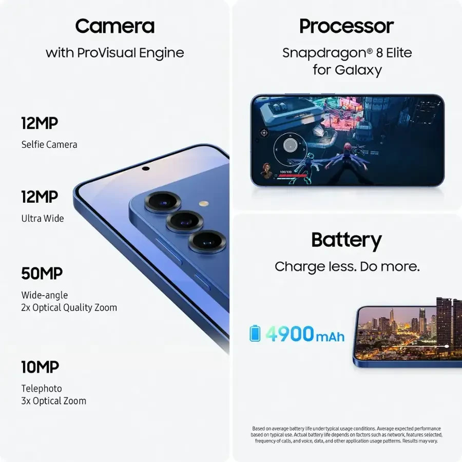 Samsung Galaxy S25+ Plus 5G – SM-S936U – Unlocked – 256GB Navy Blue – Very Good