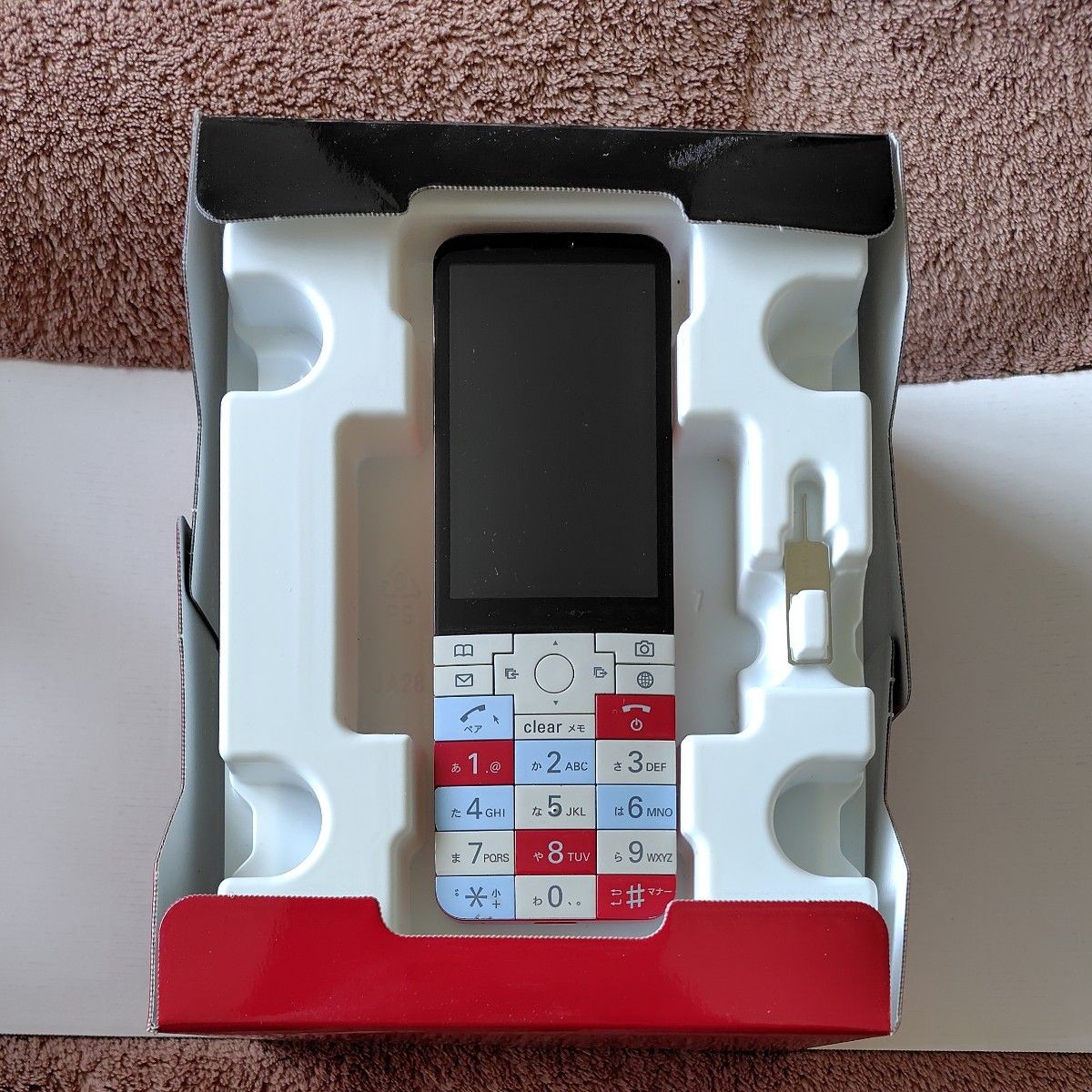 Kyocera KYX31 INFOBAR XV BAR Android Feature Phone Unlocked Red NASUKON Japan