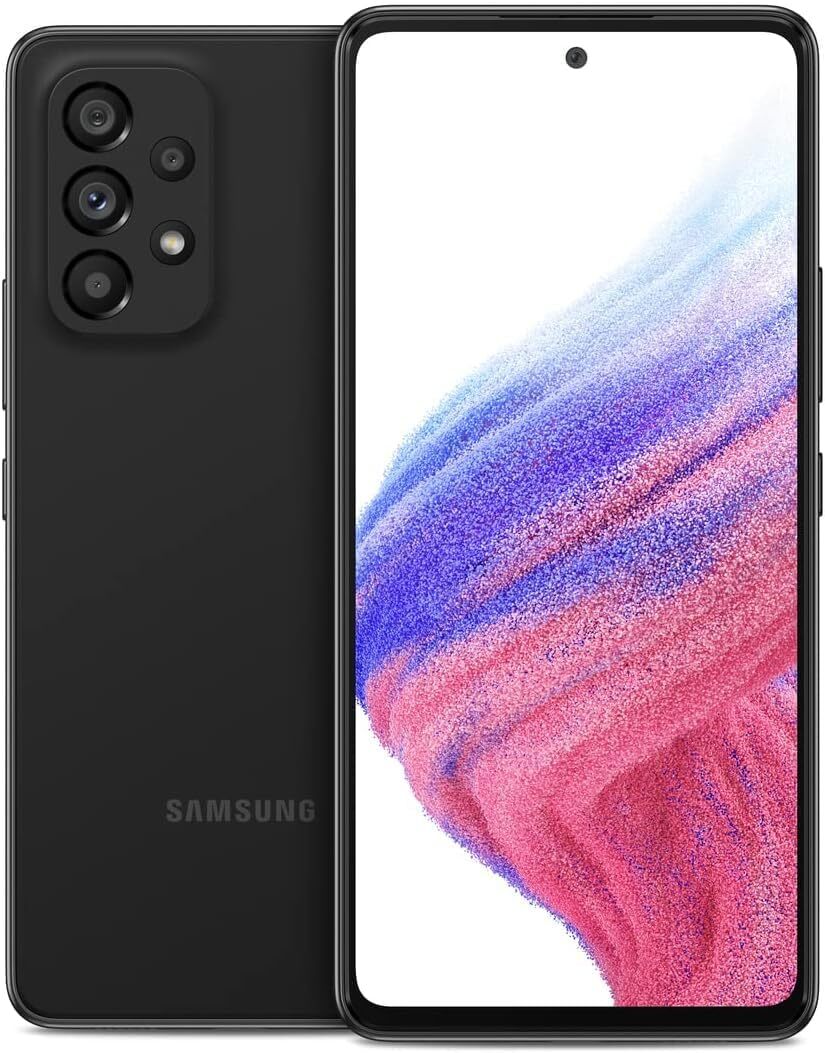 A+++ Unlocked ✨ Samsung Galaxy A53 5G – 128GB Black✨ SM-A536U – Open Box