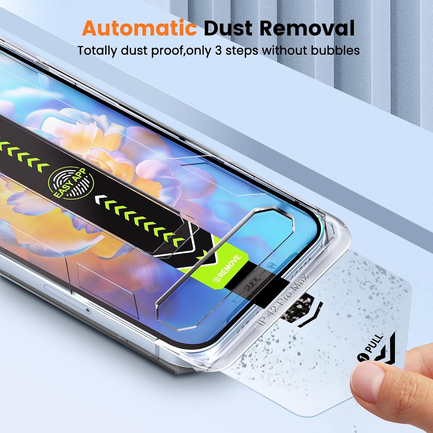 2PCS Screen Protector for iPhone 12 Pro Max 9H Tempered Glass Case Friendly