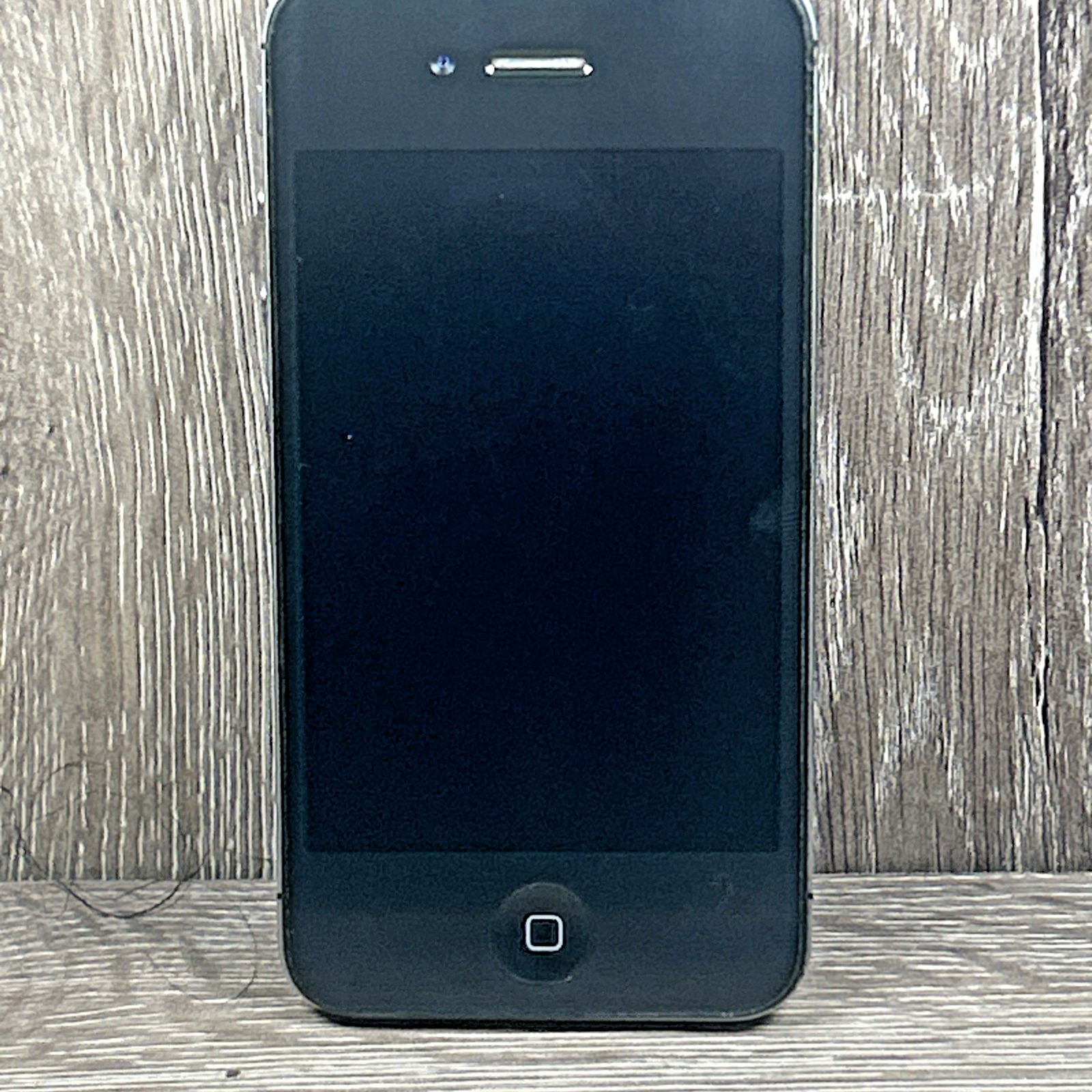 Apple iPhone 4 A1349 Black Untested Cracked Back Glass For Parts or Repair AS-IS