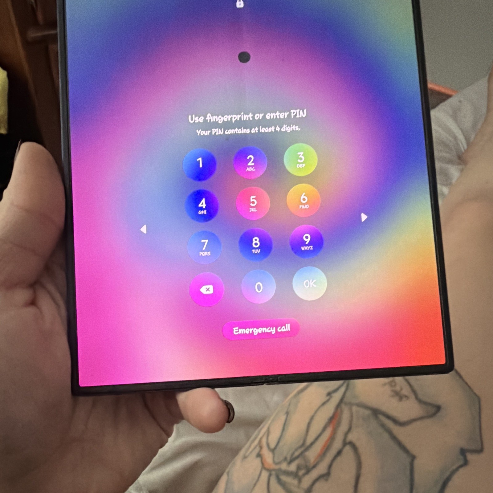 Samsung Galaxy Z Fold6 1TB Blue AT&T Android 7.6in 16GB RAM 200MP Used
