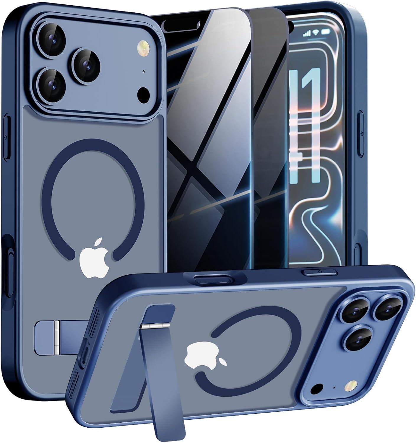 Magnetic Case for iPhone 17 Pro Max Phone Case with Privacy Screen Protector 2X