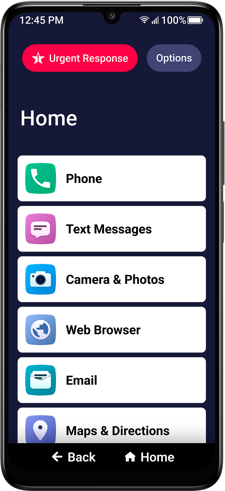 Lively® – Jitterbug Smart4 Smartphone for Seniors – Black