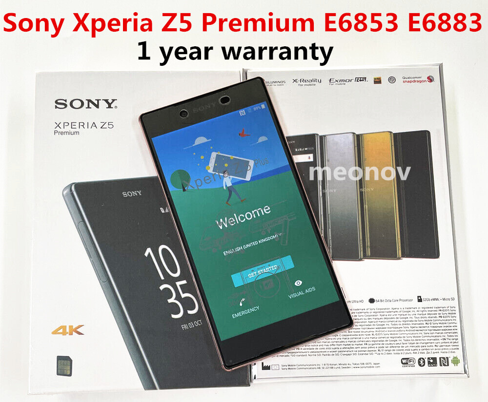 Sony Xperia Z5 Premium E6853 E6883 32GB+3GB 4G Unlocked Smartphone-New Sealed