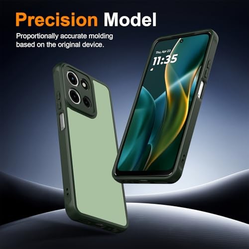 Motorola Moto G Play 2026 Case, Matte Dual-Tone TPU/PC Hybrid Bumper – Green