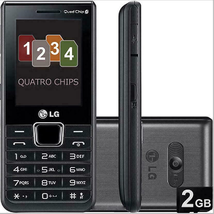LG A395 Quad SIM Keyboard Mobile Phone Original 2G GSM 850 900 1800 1900