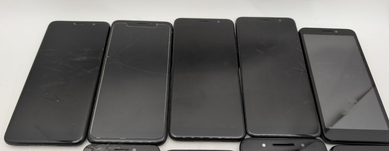 Lot of 10 Smartphones Alcatel Insight 5005R 1X A5 LED Onyx 5008R Not Working