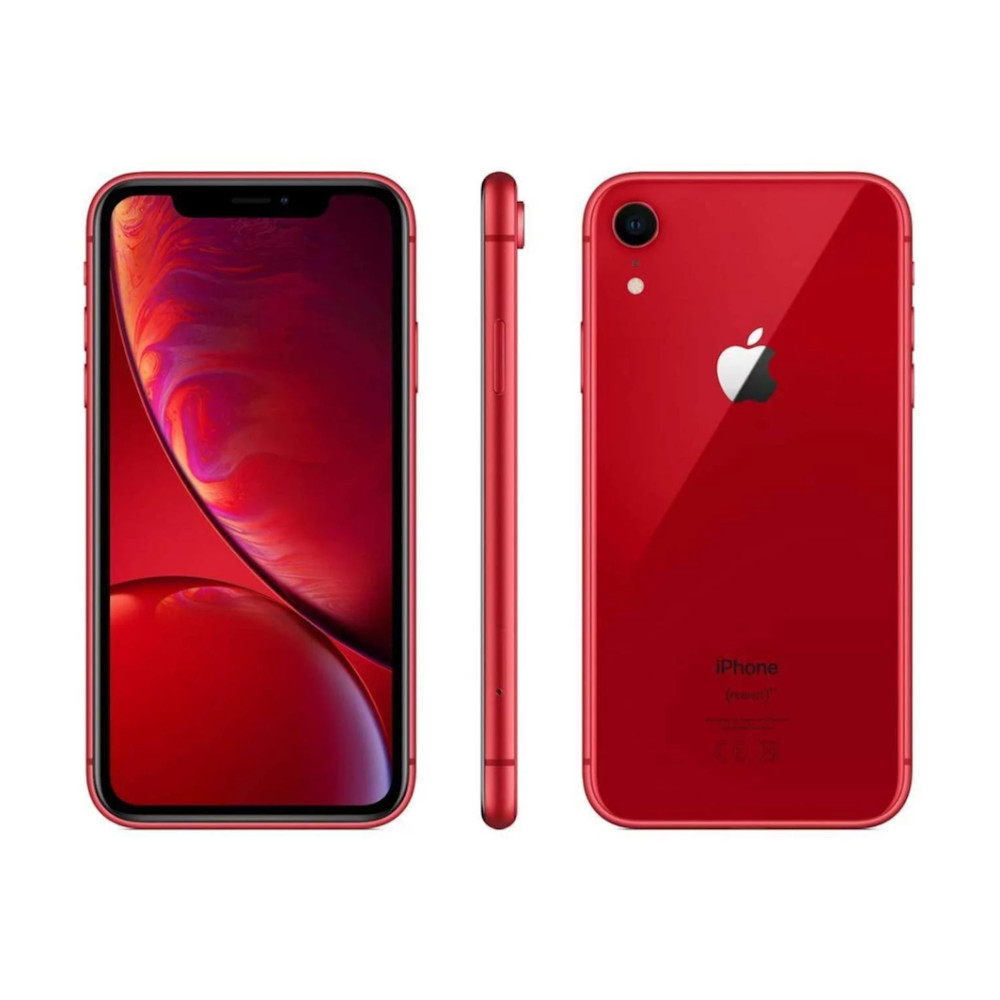 Apple iPhone XR 64GB Unlocked – Blue/Red – Verizon, T-Mobile, AT&T